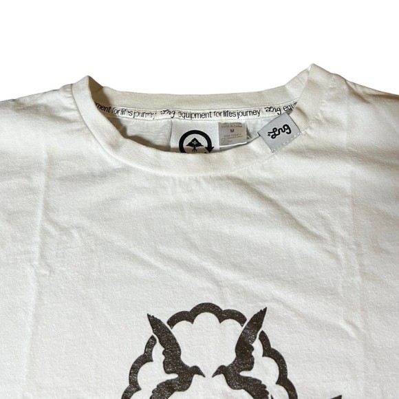 LRG Lifted Research Group Graphic Tree & Bird Design White T-shirt Mens Size Med - Picture 4 of 6